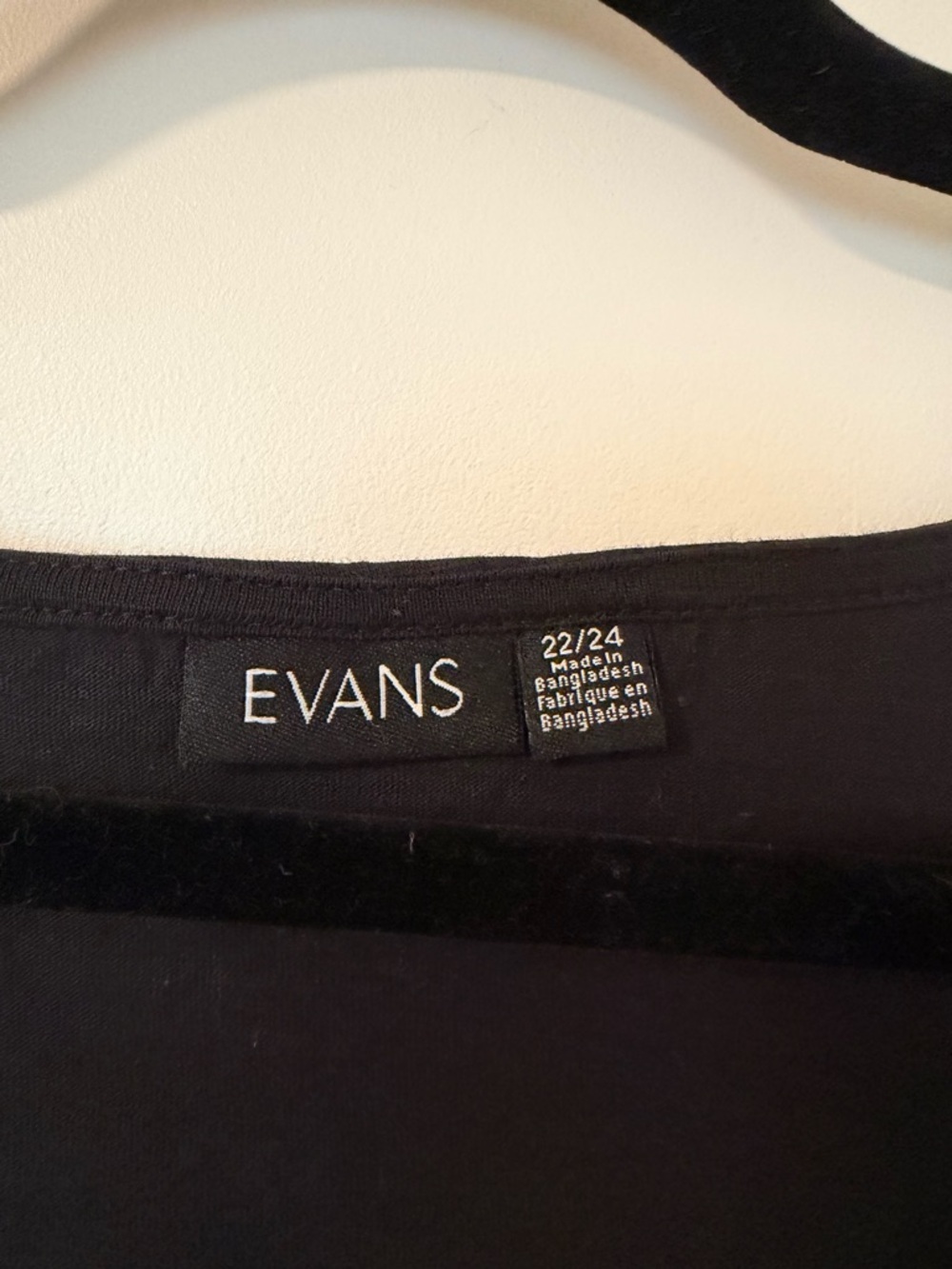 EVANS Plus Size TOP Crochet Split Sleeve Top Blouse, Black, 22/24 - Picture 2 of 4